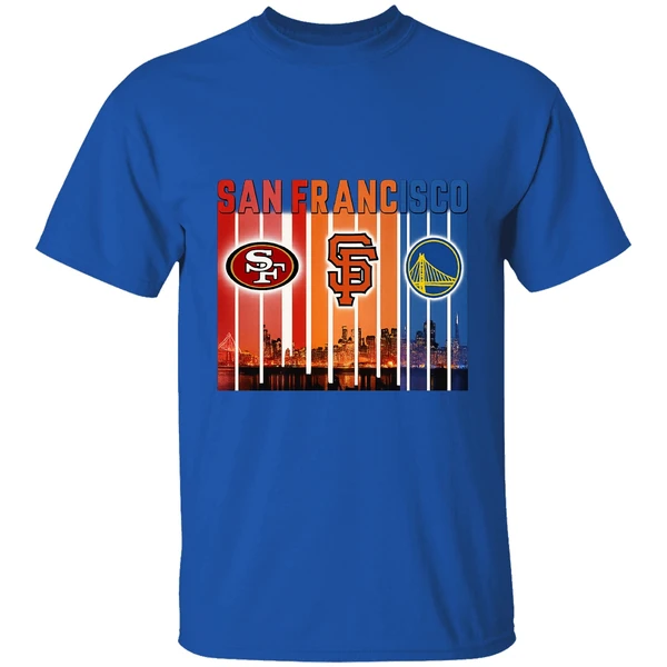 San Francisco 49ers San Francisco Giants Golden State Warriors Shirt - Image 7