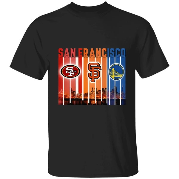 San Francisco 49ers San Francisco Giants Golden State Warriors Shirt - Image 8