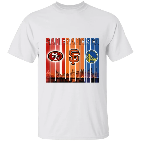 San Francisco 49ers San Francisco Giants Golden State Warriors Shirt - Image 9