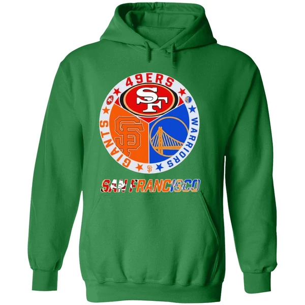 San Francisco 49ers Warriors Giants Hoodie - Image 2
