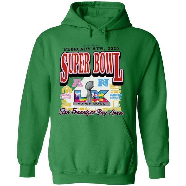 San Francisco Bay Area Super Bowl Lx Logo Hoodie - Image 2