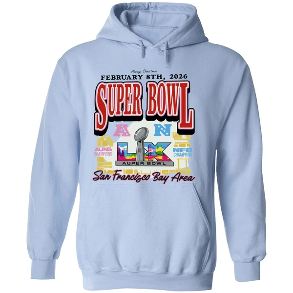 San Francisco Bay Area Super Bowl Lx Logo Hoodie - Image 4