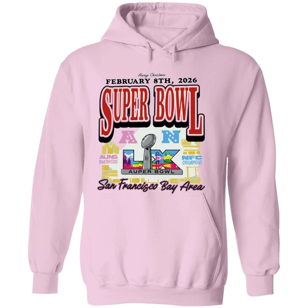 San Francisco Bay Area Super Bowl Lx Logo Hoodie - Image 5