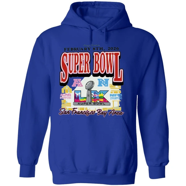San Francisco Bay Area Super Bowl Lx Logo Hoodie - Image 7