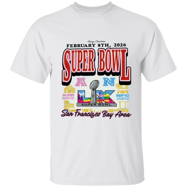 San Francisco Bay Area Super Bowl Lx Logo Shirt
