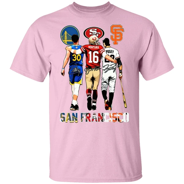 San Francisco Stephen Curry Joe Montana And Buster Posey Shirt San Francisco Stephen Curry Joe Montana And Buster Posey Shirt
