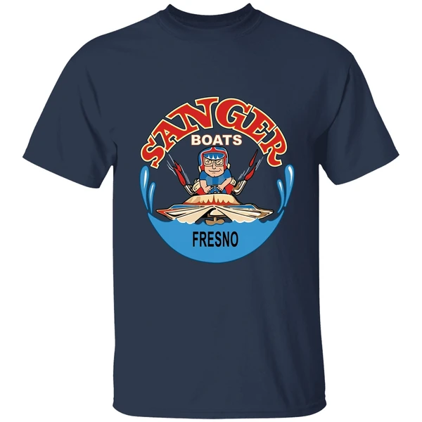 sanger boats fresno logo shirt navy