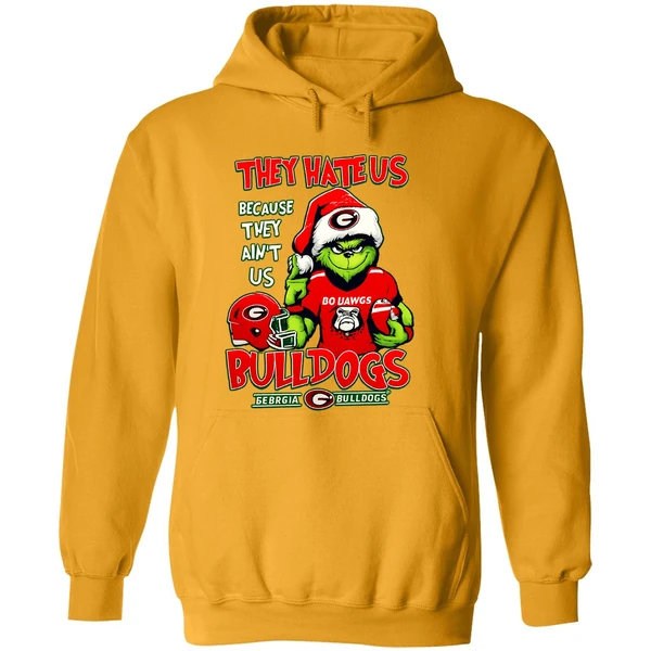 Santa Grinch Georgia Bulldogs They Hate Us Because They Aint Us Football Hoodie