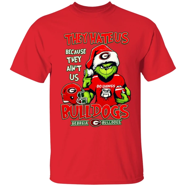santa-grinch-georgia-bulldogs-they-hate-us-because-they-aint-us-football-shirt-red