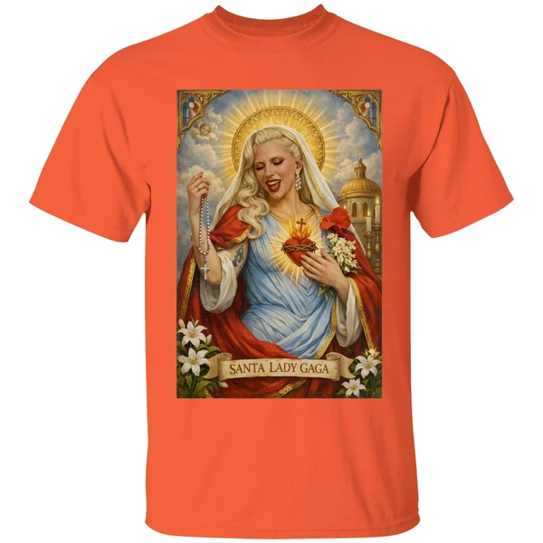 santa lady gaga 2026 shirt orange