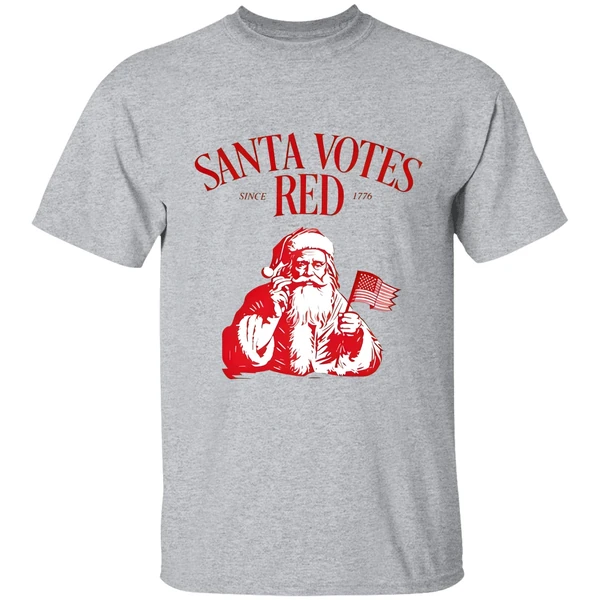 santa-votes-red-since-1776-christmas-shirt-sportgrey