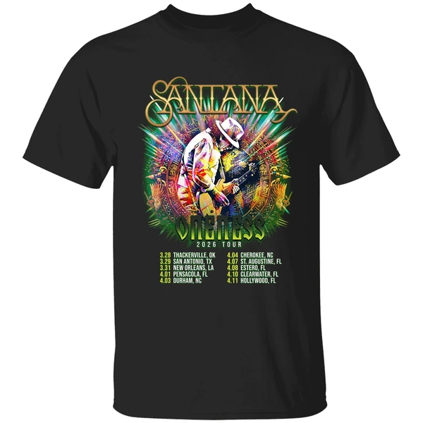 Santana Oneness Usa Tour 2026 Shirt