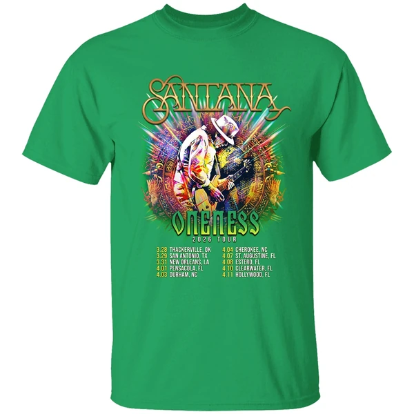 Santana Oneness Usa Tour 2026 Shirt - Image 2