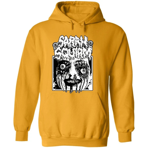 Sarah Squirm Metal Face Horror Hoodie