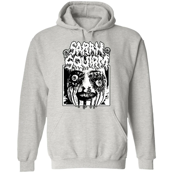 Sarah Squirm Metal Face Horror Hoodie - Image 9