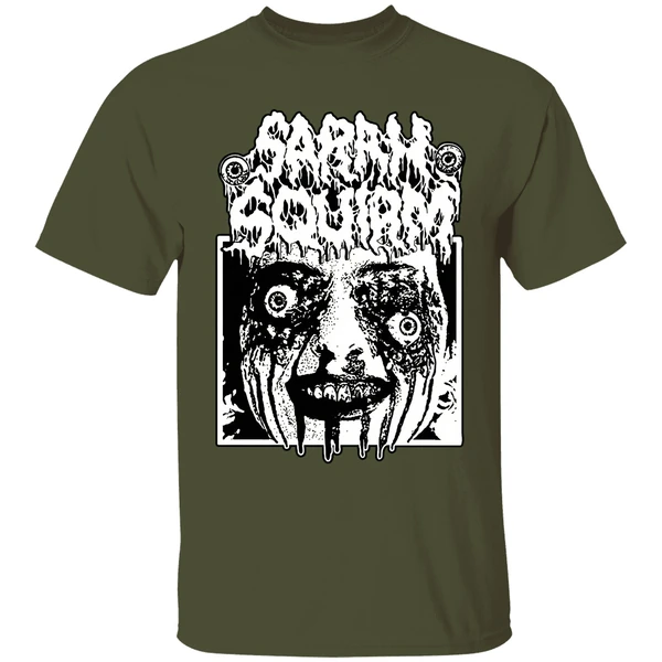 Sarah Squirm Metal Face Horror Shirt - Image 3