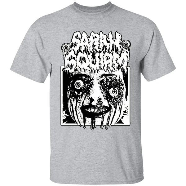 Sarah Squirm Metal Face Horror Shirt
