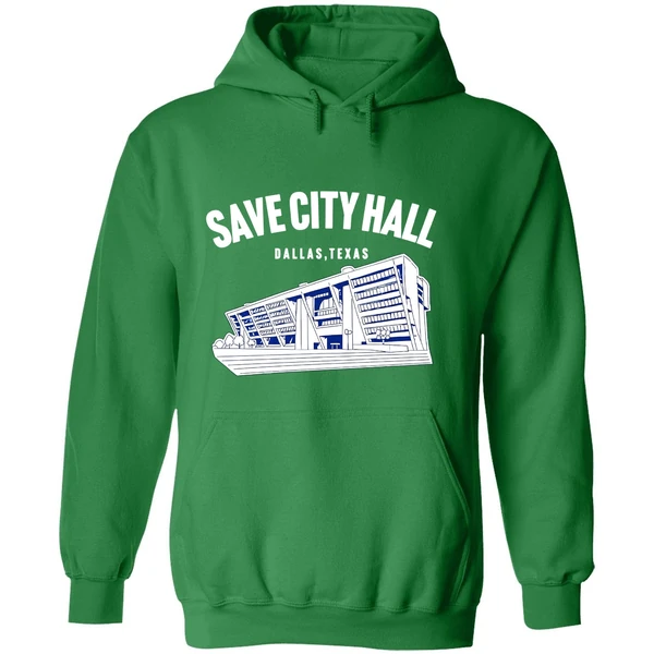 Save City Hall Dallas Texas Hoodie - Image 2
