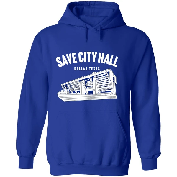 Save City Hall Dallas Texas Hoodie - Image 7