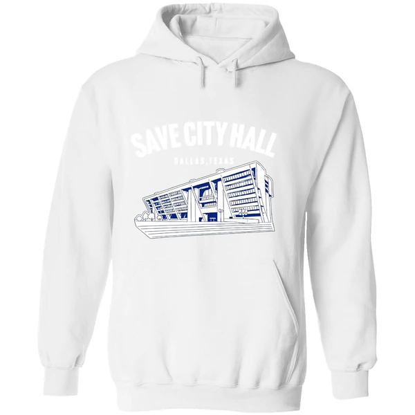 Save City Hall Dallas Texas Hoodie - Image 8