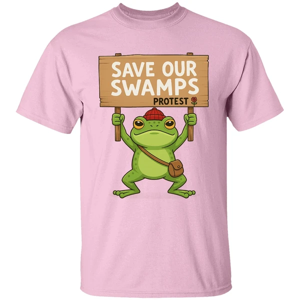 Save Our Swamps Protest Frog Portland Shirt - Image 2