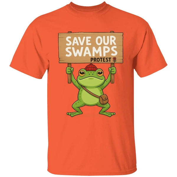 Save Our Swamps Protest Frog Portland Shirt - Image 5