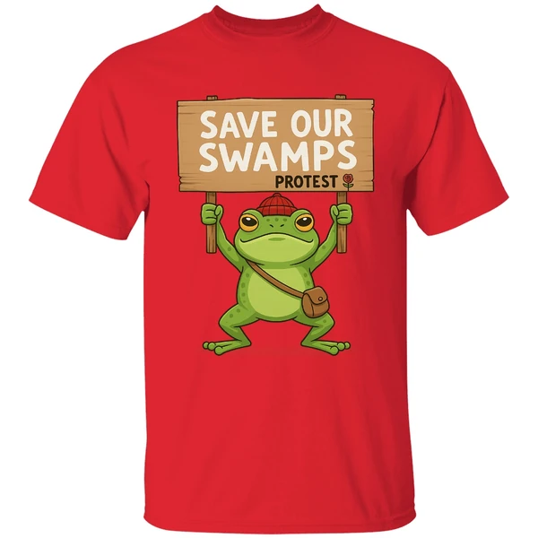 Save Our Swamps Protest Frog Portland Shirt - Image 6