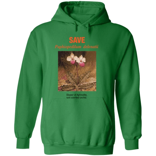Save Paphiopedilum Delenatii Slipper Of Aphrodite Rare Scented Orchid Hoodie - Image 2