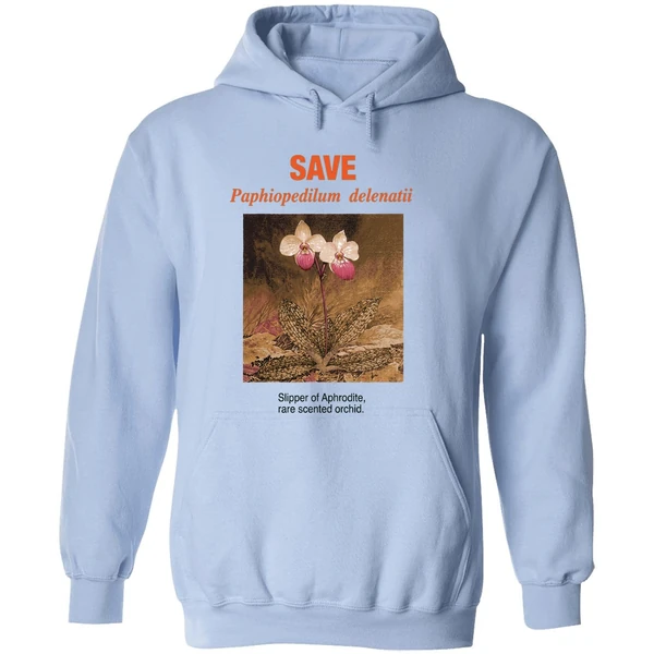 Save Paphiopedilum Delenatii Slipper Of Aphrodite Rare Scented Orchid Hoodie - Image 4