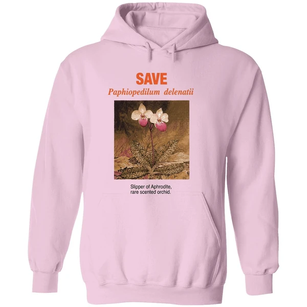 Save Paphiopedilum Delenatii Slipper Of Aphrodite Rare Scented Orchid Hoodie - Image 5