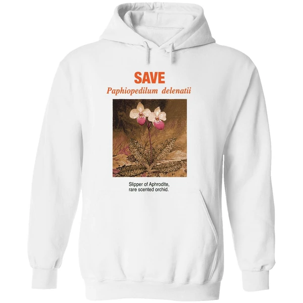 Save Paphiopedilum Delenatii Slipper Of Aphrodite Rare Scented Orchid Hoodie - Image 8