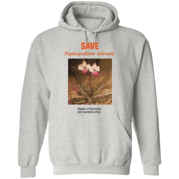 Save Paphiopedilum Delenatii Slipper Of Aphrodite Rare Scented Orchid Hoodie - Image 9