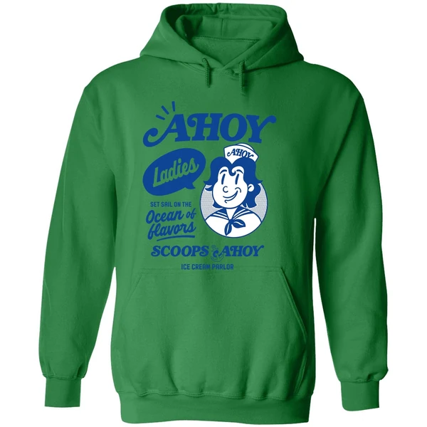 Scoops Ahoy Set Sail On The Ocean Of Flavors Stranger Things Hoodie - Image 2