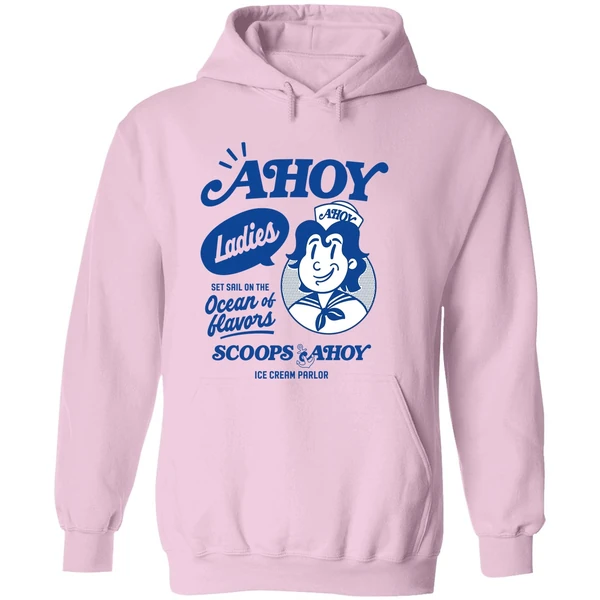 Scoops Ahoy Set Sail On The Ocean Of Flavors Stranger Things Hoodie - Image 5