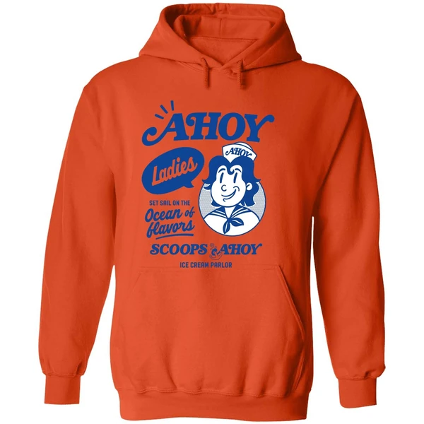 Scoops Ahoy Set Sail On The Ocean Of Flavors Stranger Things Hoodie - Image 6