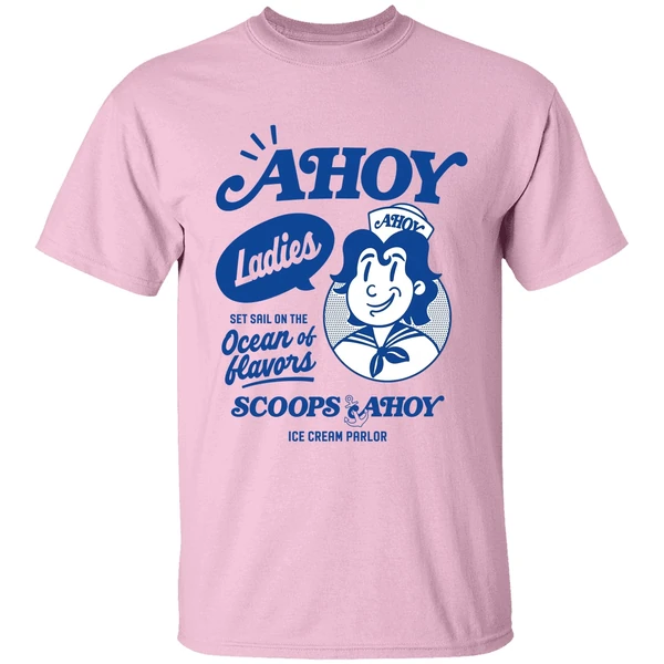 Scoops Ahoy Set Sail On The Ocean Of Flavors Stranger Things Shirt - Image 2