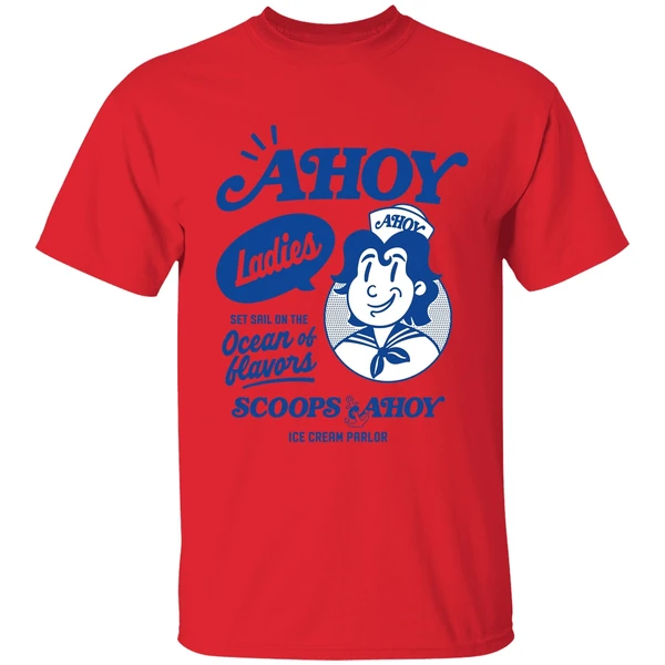 Scoops Ahoy Set Sail On The Ocean Of Flavors Stranger Things Shirt - Image 4