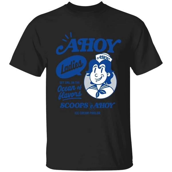 Scoops Ahoy Set Sail On The Ocean Of Flavors Stranger Things Shirt - Image 7
