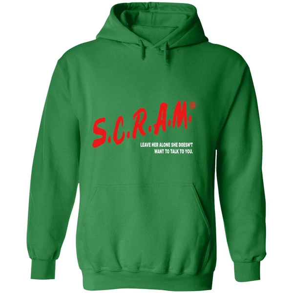 Scram Leave Her Alone She Doesnt Want To Talk To You Hoodie - Image 2