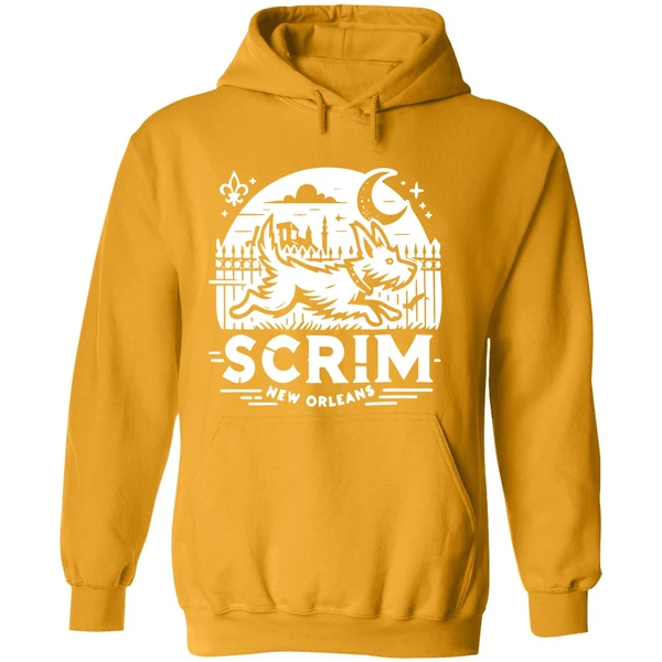 Scrim New Orleans Houdini Hound Live Free Or Bark Trying Hoodie