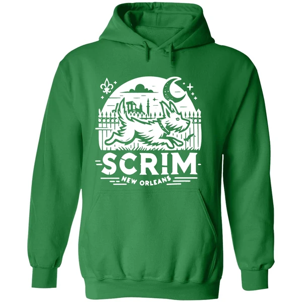 Scrim New Orleans Houdini Hound Live Free Or Bark Trying Hoodie - Image 2