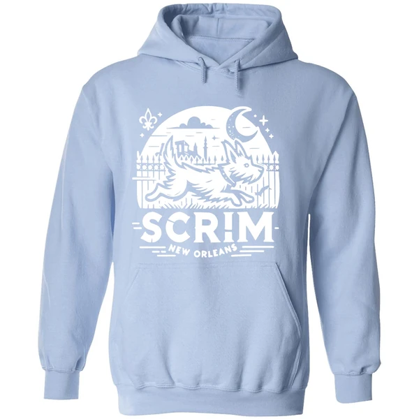 Scrim New Orleans Houdini Hound Live Free Or Bark Trying Hoodie - Image 4