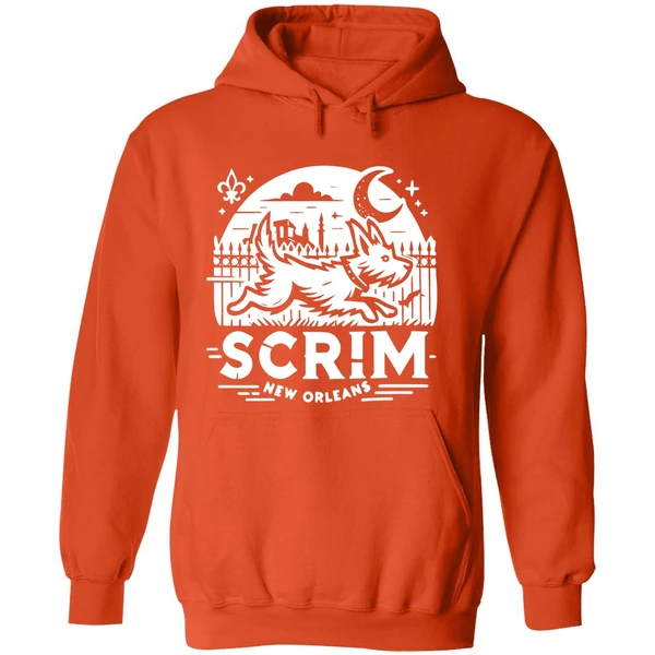 Scrim New Orleans Houdini Hound Live Free Or Bark Trying Hoodie - Image 6