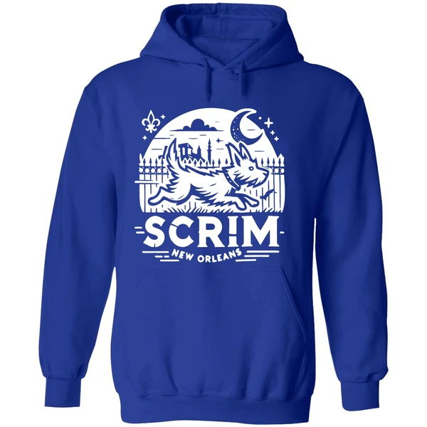 Scrim New Orleans Houdini Hound Live Free Or Bark Trying Hoodie - Image 7