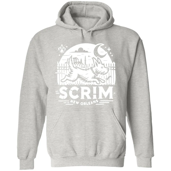 Scrim New Orleans Houdini Hound Live Free Or Bark Trying Hoodie - Image 9