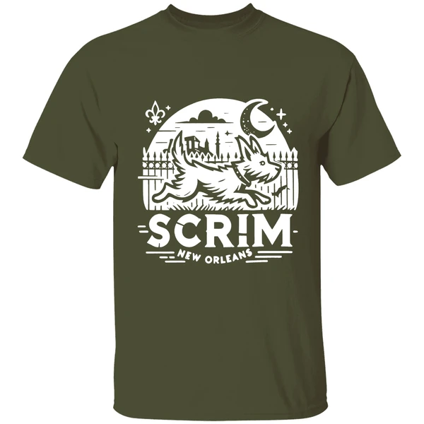 Scrim New Orleans Houdini Hound Live Free Or Bark Trying Shirt - Image 4