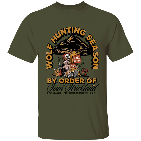 Sean Strickland Wolf Hunting Season By Order Of Shirt - Image 9