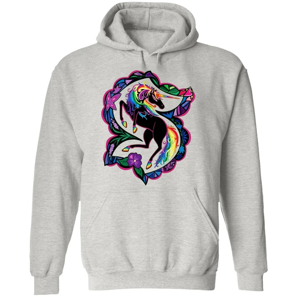 Seattle Kraken Unicorn Pride Logo Hoodie - Image 9