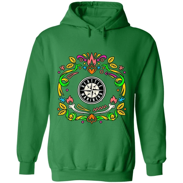 Seattle Mariners Dia De Los Muertos Hoodie - Image 2