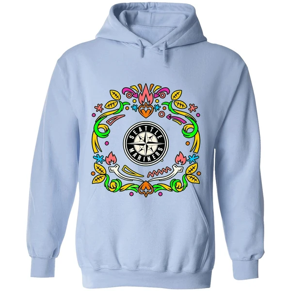 Seattle Mariners Dia De Los Muertos Hoodie - Image 4